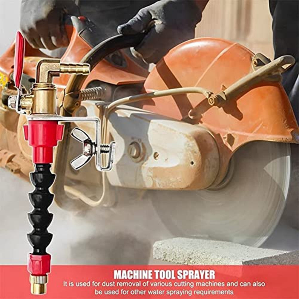 Efficient Dust Removal Spray System with Hose and Nozzle for Cutting Machines