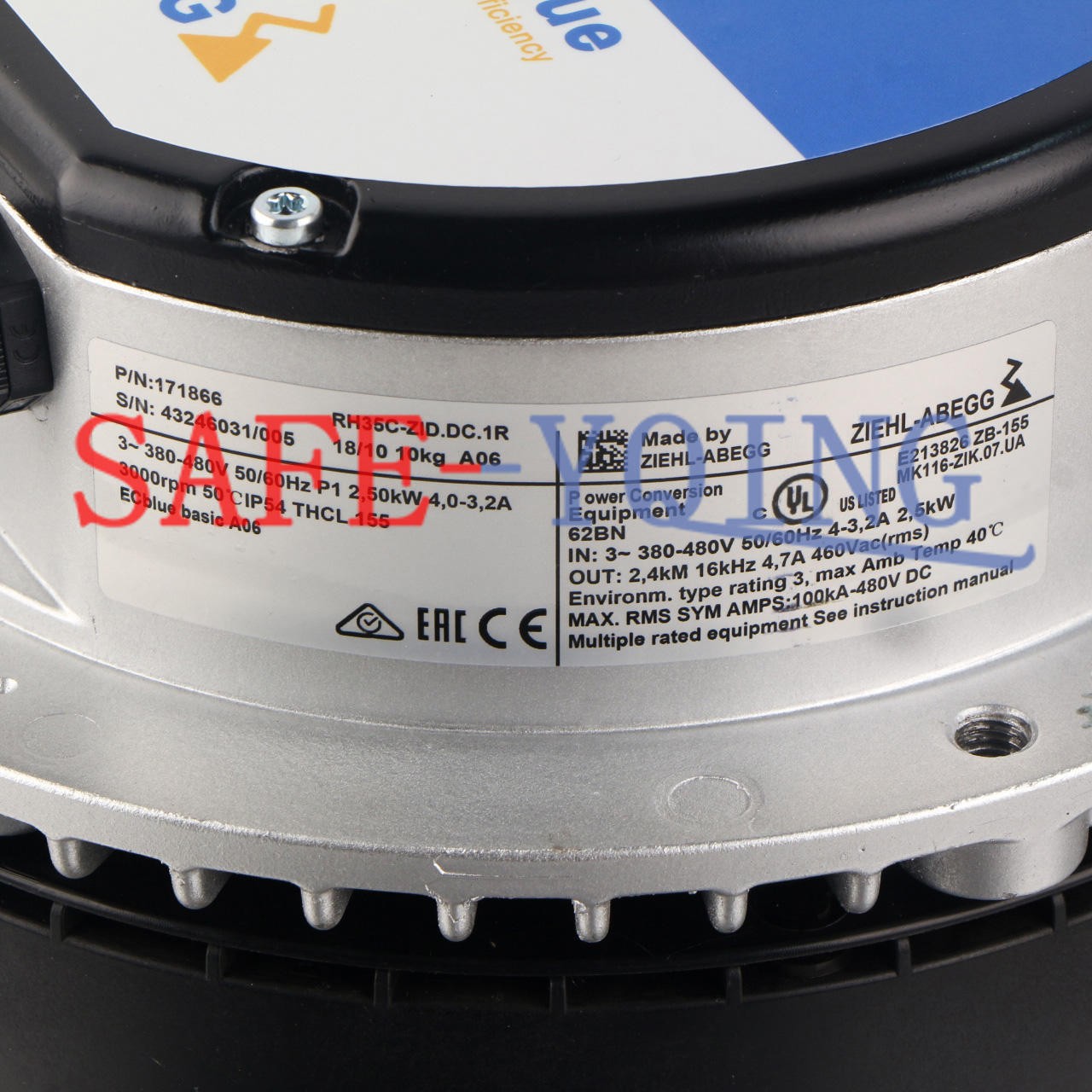 1PCS  ZIEHL-ABEGG RH35C-ZlD.DC.1R High temperature fan Fast delivery