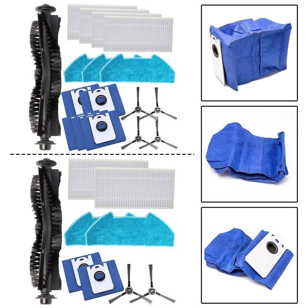 Complete Brush and Filter Kit for bObsweep For Dustin with Effective Mop Cloths