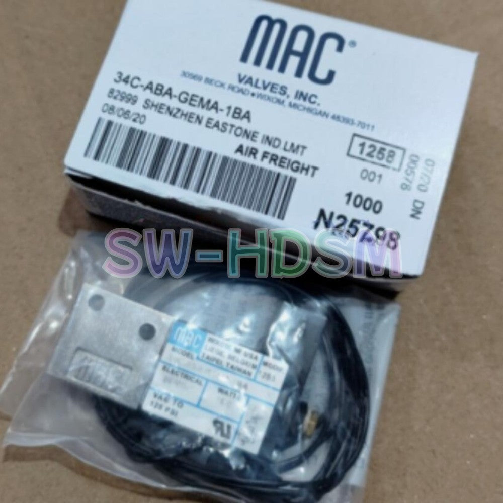 1PCS  for Mac Solenoid Valve 34C-ABA-GDFA-1BA Freight Free