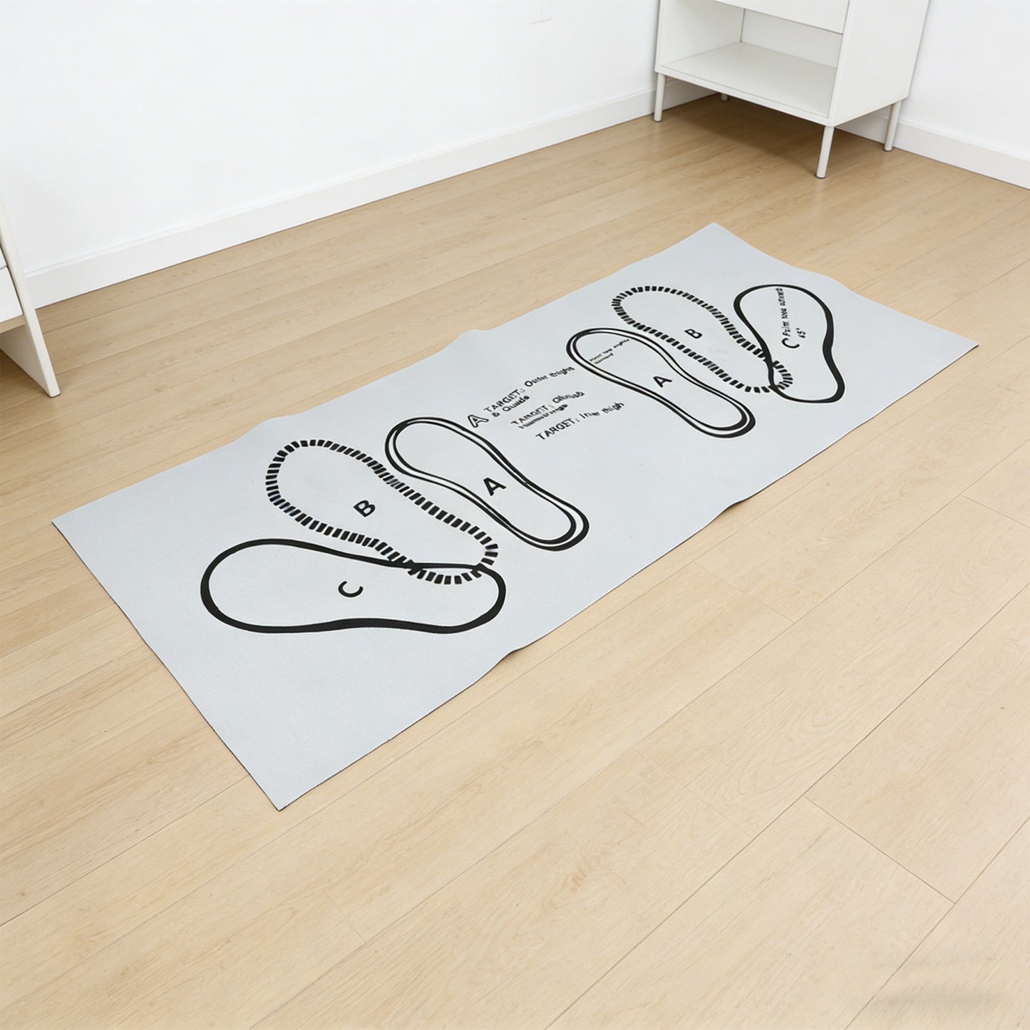 Foldable Pilates Non Slip Mat with Cushion for Yoga and Fitness Training