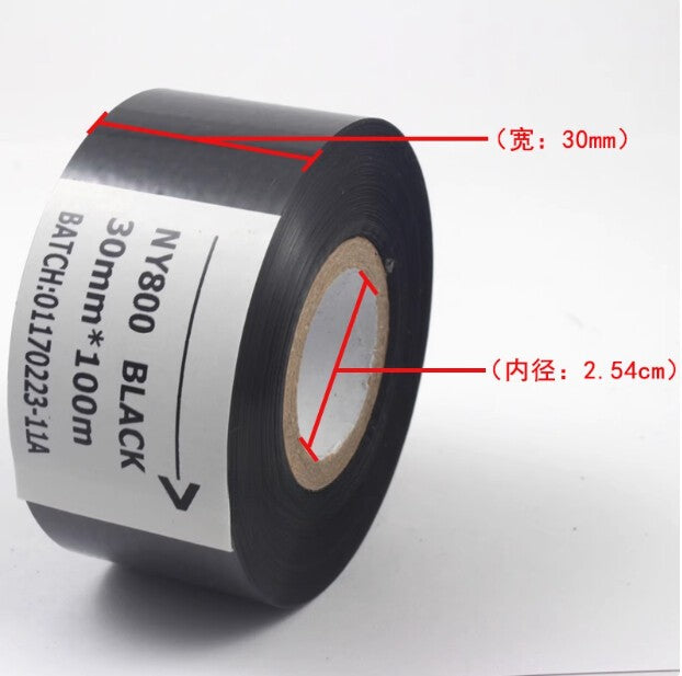 QTY:10  For NY-800 Hot coding ribbon 30mm 100m packer