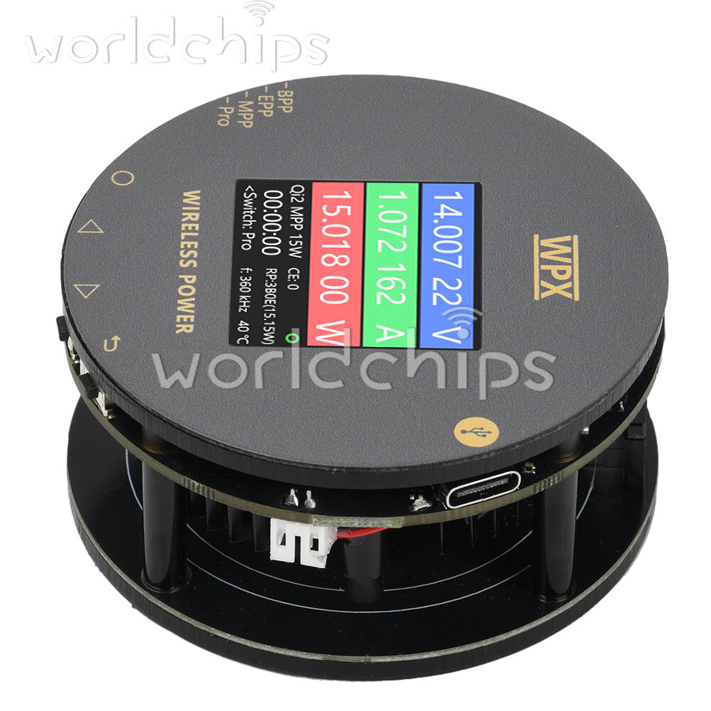1.54 inch LCD Voltage Current Power Meter MPP25W Magnetic Fast Charging Tester