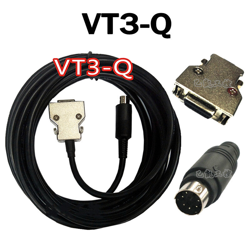 Data Connect Cable for KEYENCE VT3 Touch Screen and Mitsubishi Q Series PLC