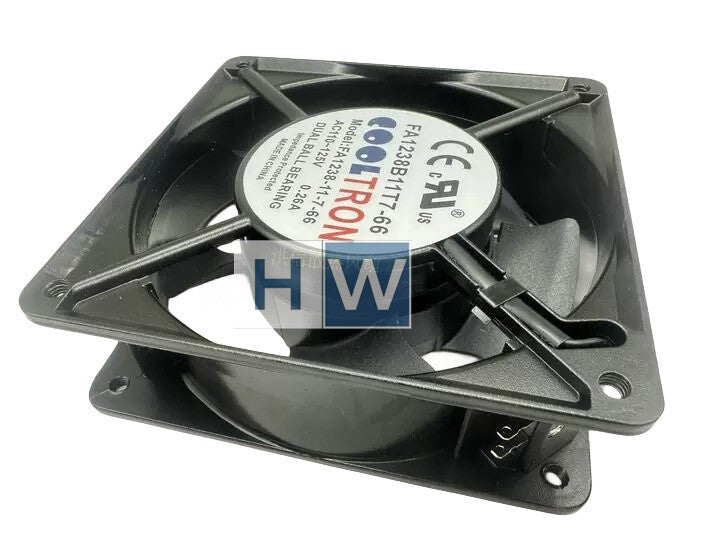 COOLTRON FA1238B11T7-66 110-125V 0.26A FA1238-11-7-66 12CM Cabinet Cooling Fan