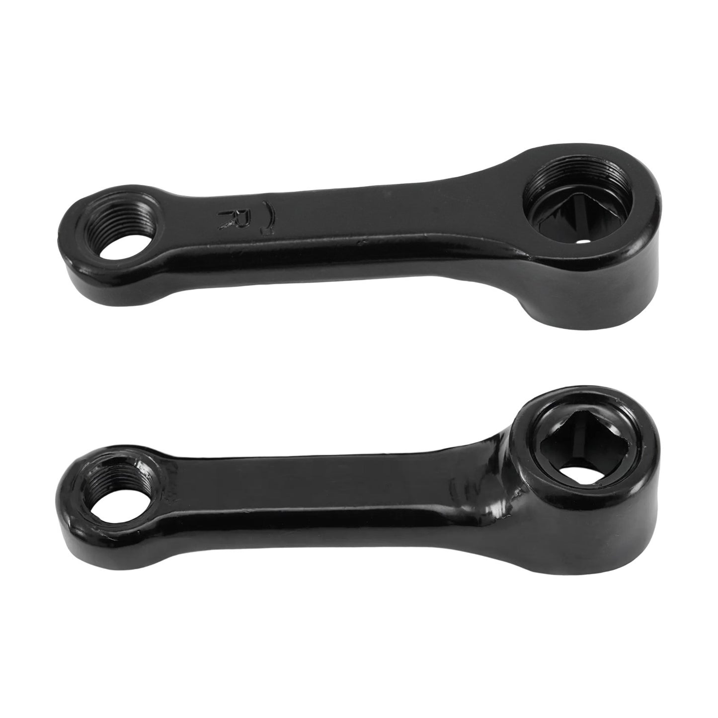 Sleek and Strong 89mm Iron Exercise Bike Cranks Featuring Square Holes