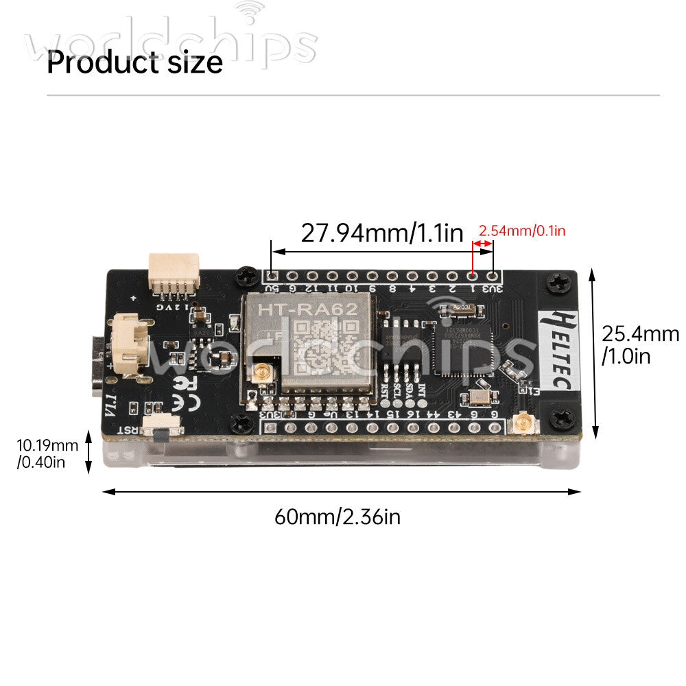 1.9Inch TFT ESP32-S3R8 LoRaWAN WIFI Bluetooth Development Board HT-VMT190 Module