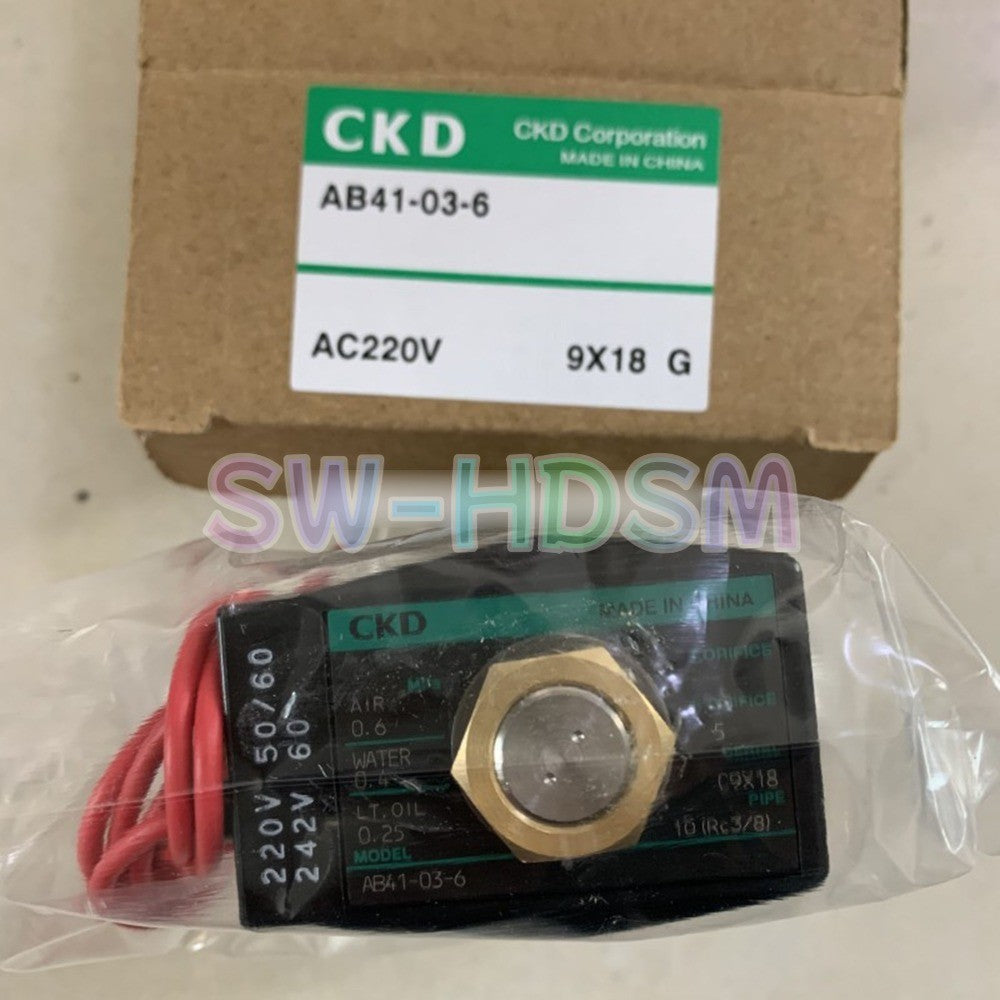 1PCS  for CKD Solenoid Valve AB41-03-6 AC220V Freight Free
