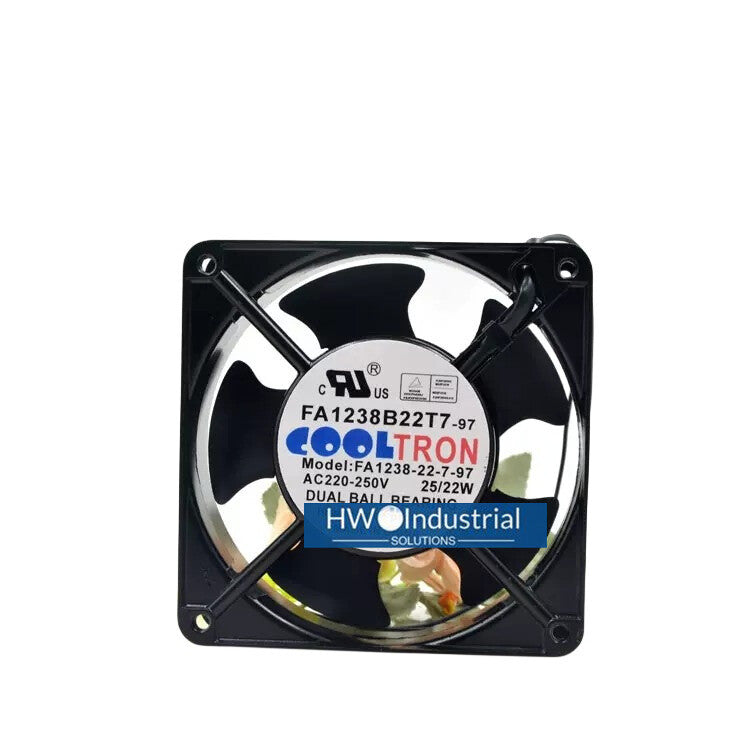 COOLTRON FA1238B22T7-97 220-250V 25/22W 12CM Aluminum Frame AC Cooling Fan