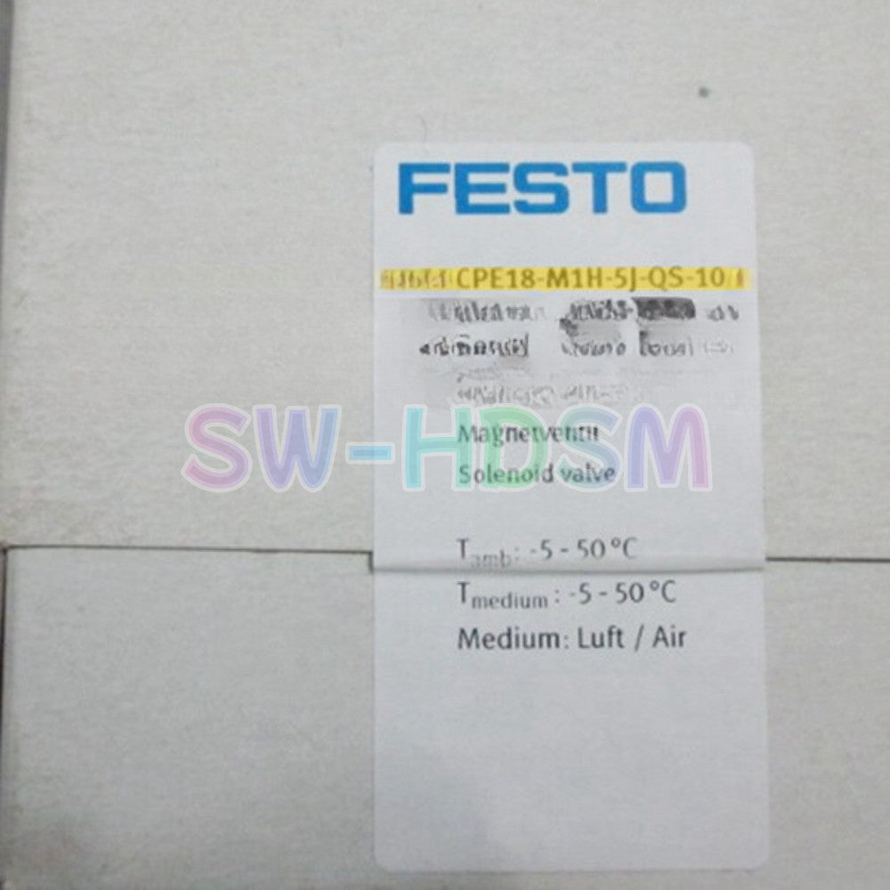 1PCS   Festo CPE18-M1H-5J-QS-10 Solenoid Valve Freight Free