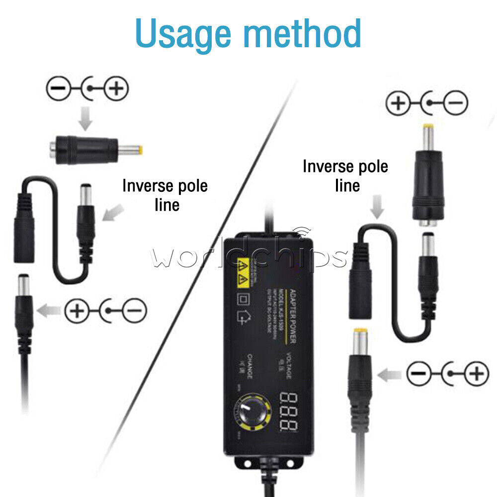 Power Switching Adapter 3-36V Adjustable Voltage Regulation Power Supply Adaptor