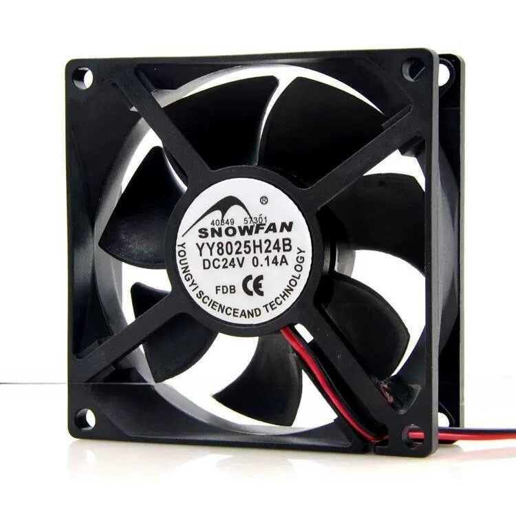 1/piece SNOWFAN YY8025H24B 8025 8CM 24V 0.28A 0.14A 0.16A Equipment Cooling Fan