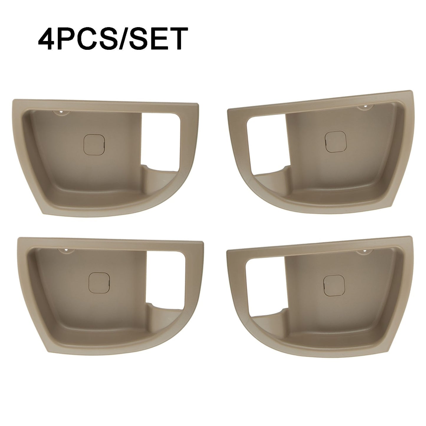 4Pcs Inside Door Handle Trim Cover Beige L & R For Hyundai Santa Fe 2007-2012