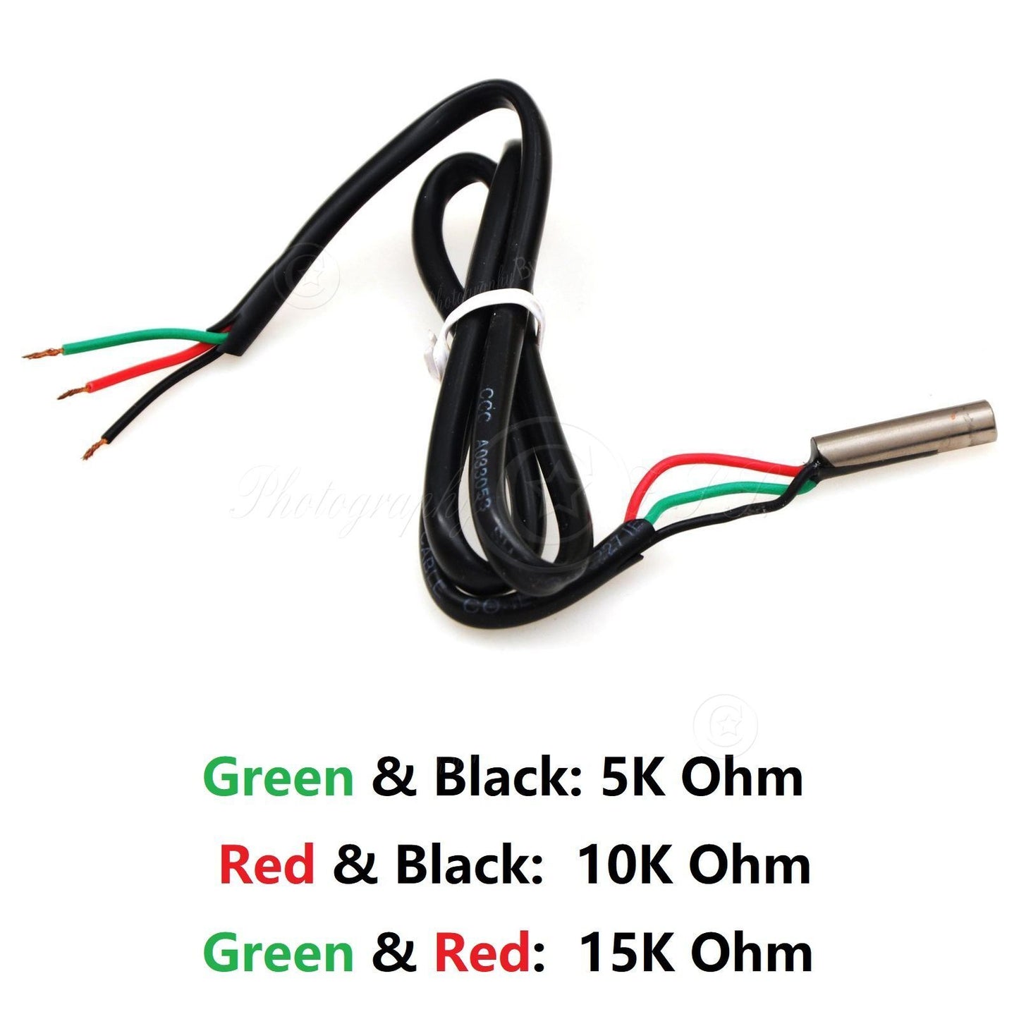 3 Poles 5K+10K+15K Temperature Probe For Air Conditioner Power Plant Machinery