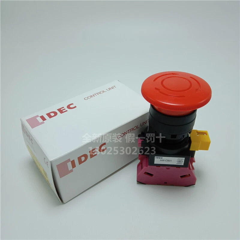 1pc IDEC HW-CB01 Emergency stop button switch One normally closed HWIB-V401R