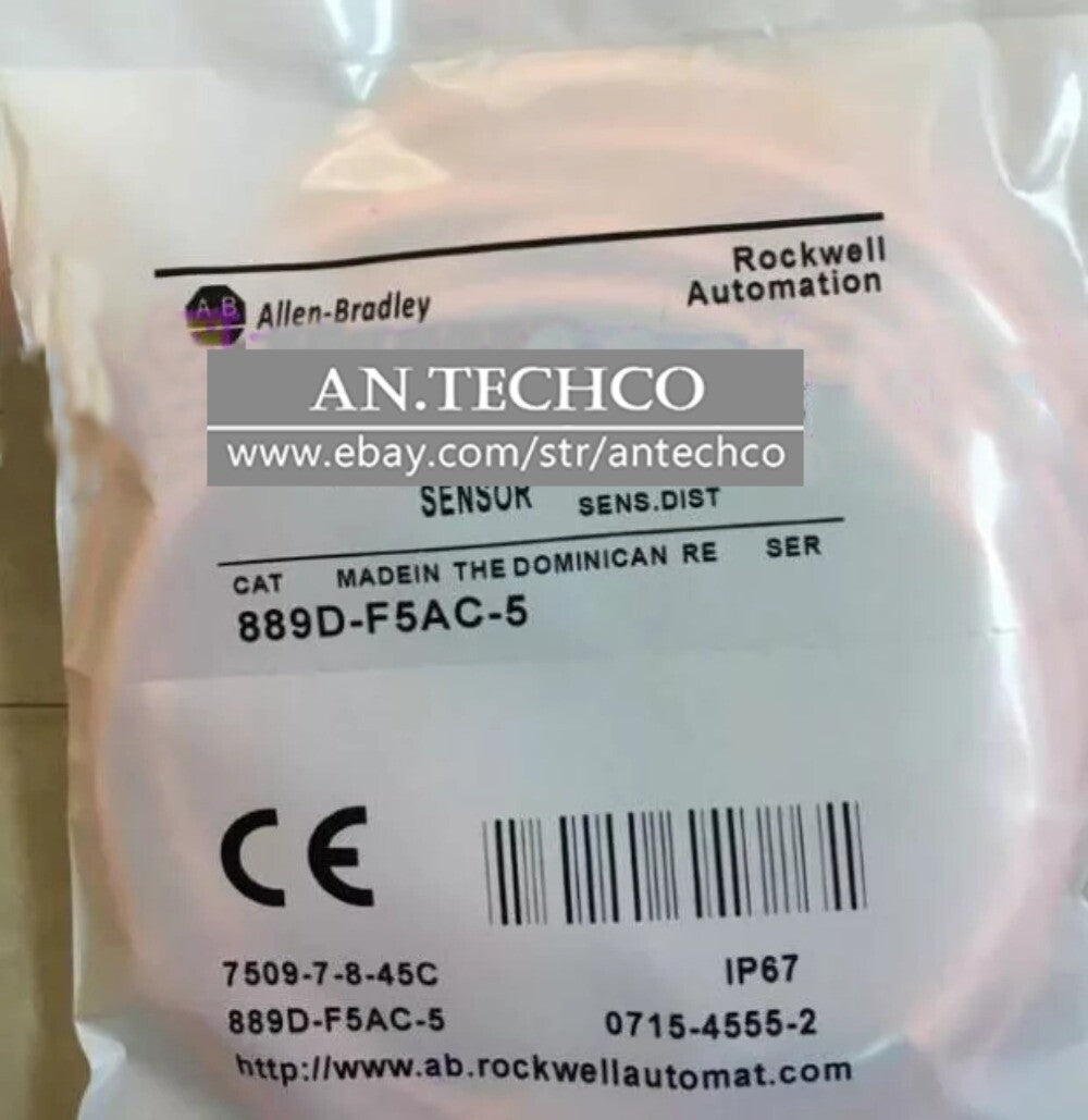 For Allen-Bradley 889D-F4AC-5 Cordset 4Pin Female Straight 5m 22AWG PVC