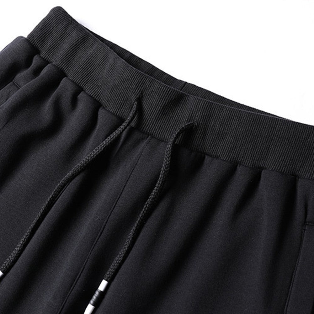 Men Loose Casual Plus Size Skinny Sweatpants with Zipper for Gym and Sport