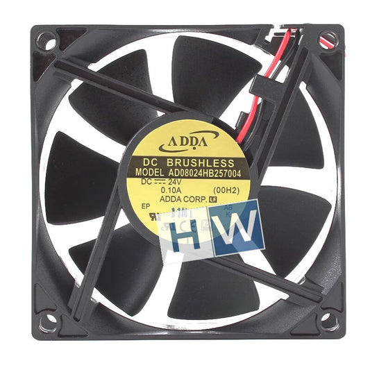 1PC AD08024HB257004 24V 0.10A ADDA 80*25mm 8CM 12CM Cooling Fan 2-wire