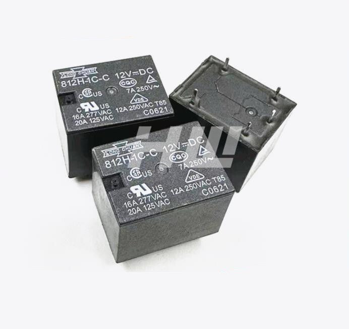 5Pcs   812H-1C-C 12V 5-pin 16A 27VAC Power Relay 20A SONGCHUAN
