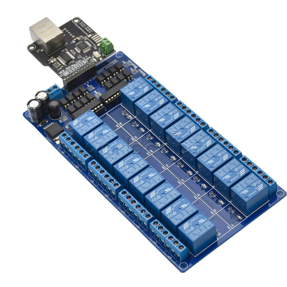 Ethernet control module 8/16 Channel relay controller board With RJ45 interface