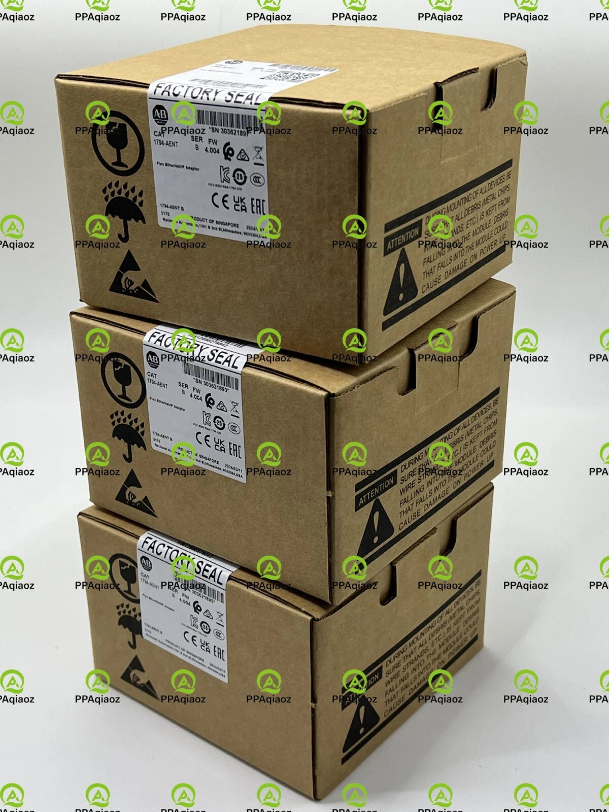 Factory Sealed AB 1794-AENT SER B Flex I/O EtherNet/IP Adaptor 1794AENT #P