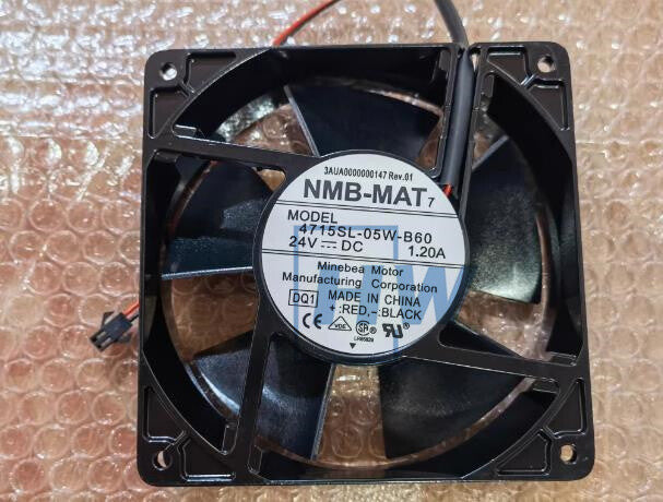 1PC  NMB-MAT 4715SL-05W-B60 DC24V 1.20A Inverter Welding Machine Fan