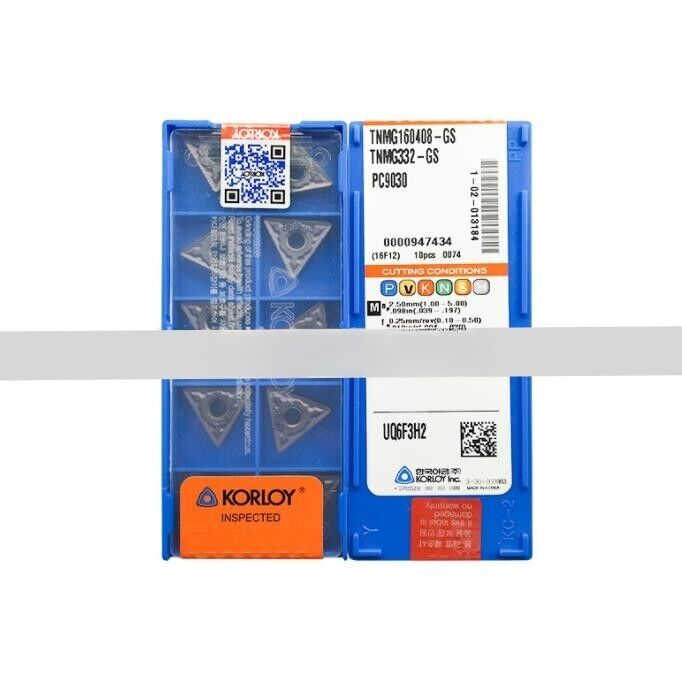 10Pcs/Box KORLOY TNMG160408-GS PC9030 TNMG332-GS Carbide inserts Turning Blade