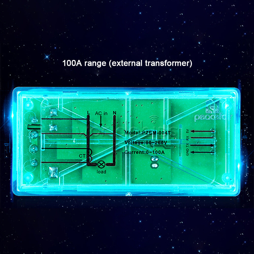 100A AC Multi-functional Voltage Current Test Module With Open Close CT
