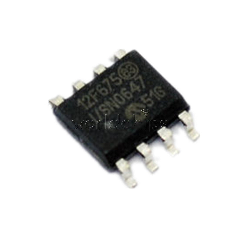 10PCS Lot MICROCHIP MCU CMOS FLASH-BASE IC PIC12F675-I/P PIC12F675 DIP8