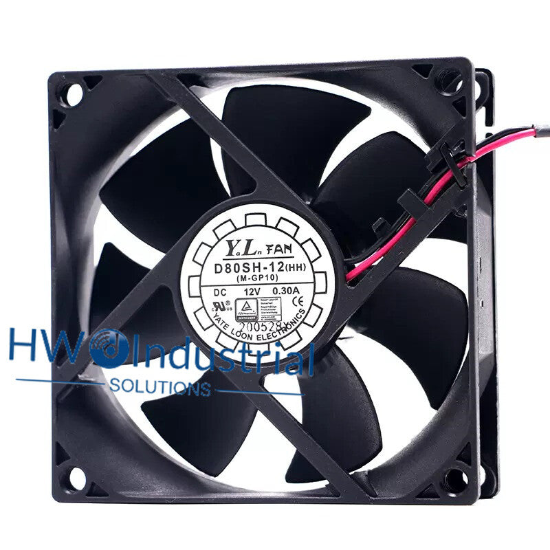 YaLnFAN D80SH-12 8025 8CM 12V 0.30A Server Cooling Fan