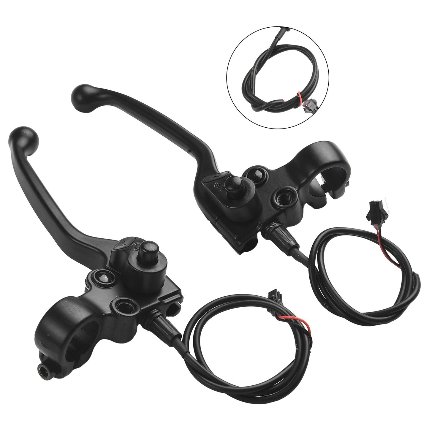 High Quality Bike Brake Levers Mechanical Black E-bike With Parking Button