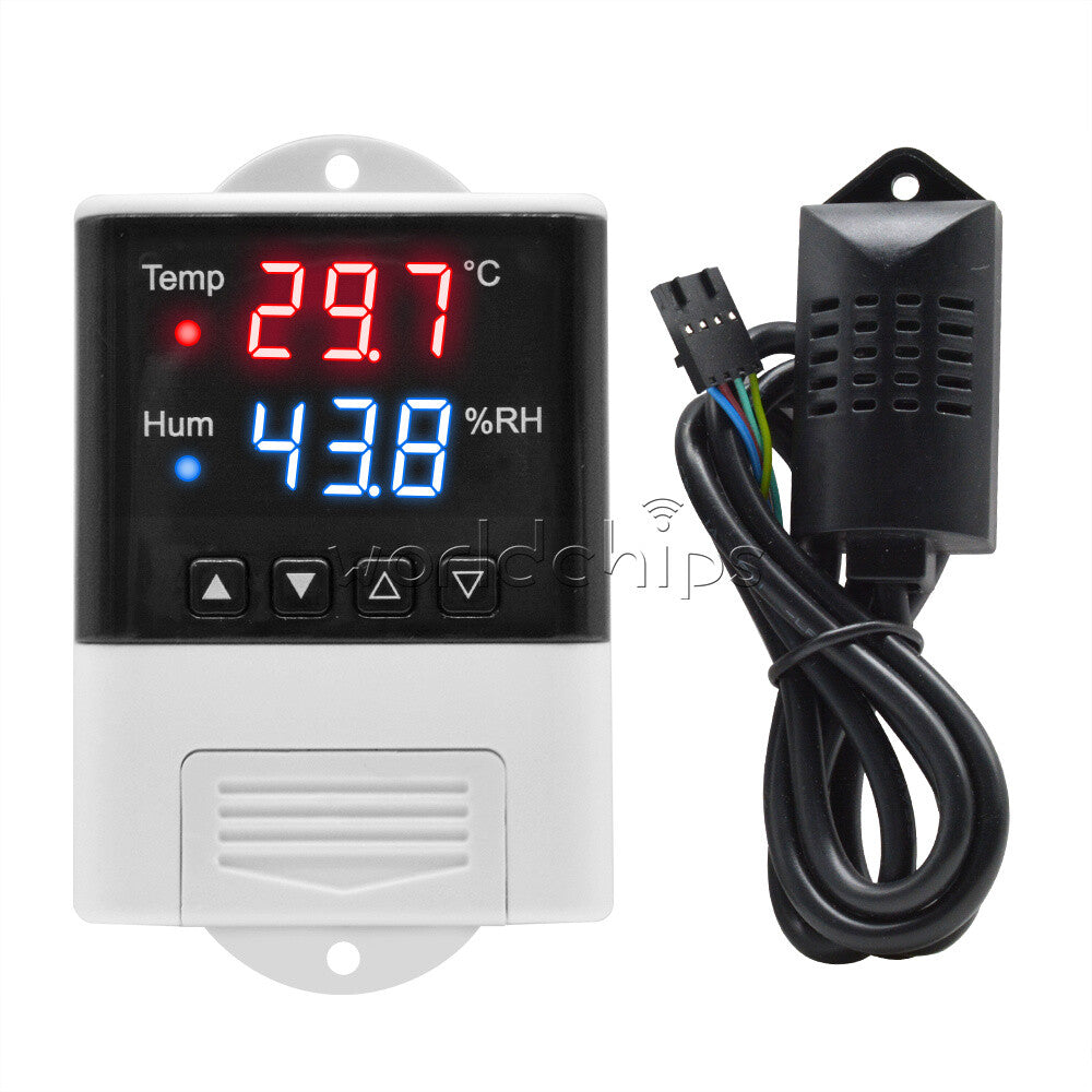 AC110V-220V LED Temperature Humidity Controller Thermostat Digital SHT20 Sensor