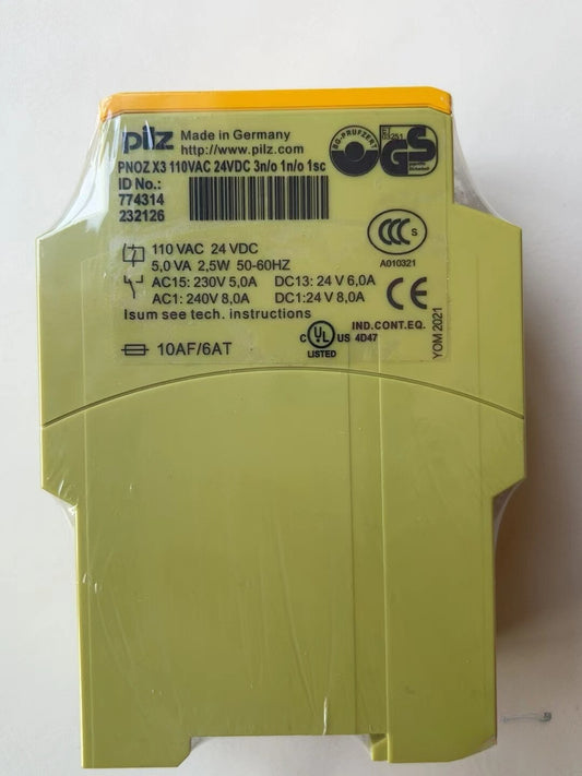 1pcs PILZ 774314 PNOZX4.24VDC Safety Relays
