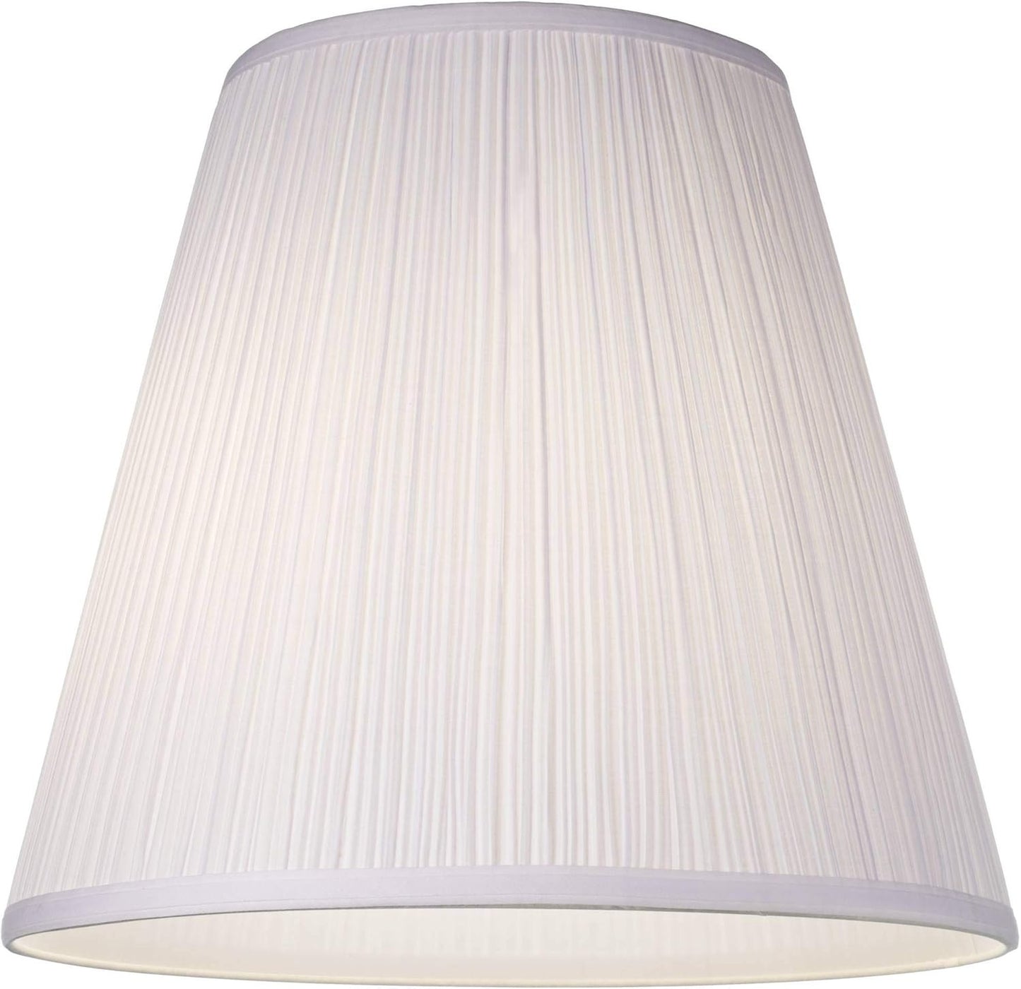 Large Mushroom Pleated Lamp Shade, 9x16x14.5 Inch - Spider Fit with Harp