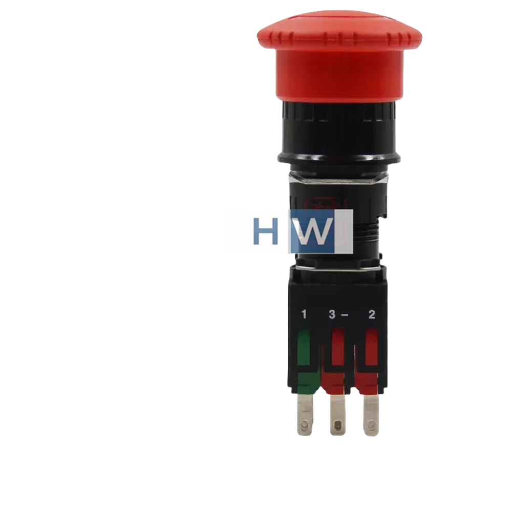 1/Piece XB6AS8349B XB6-AS8349B Emergency Stop Button Switch ZB6-Y009 16mm 1NO2NO