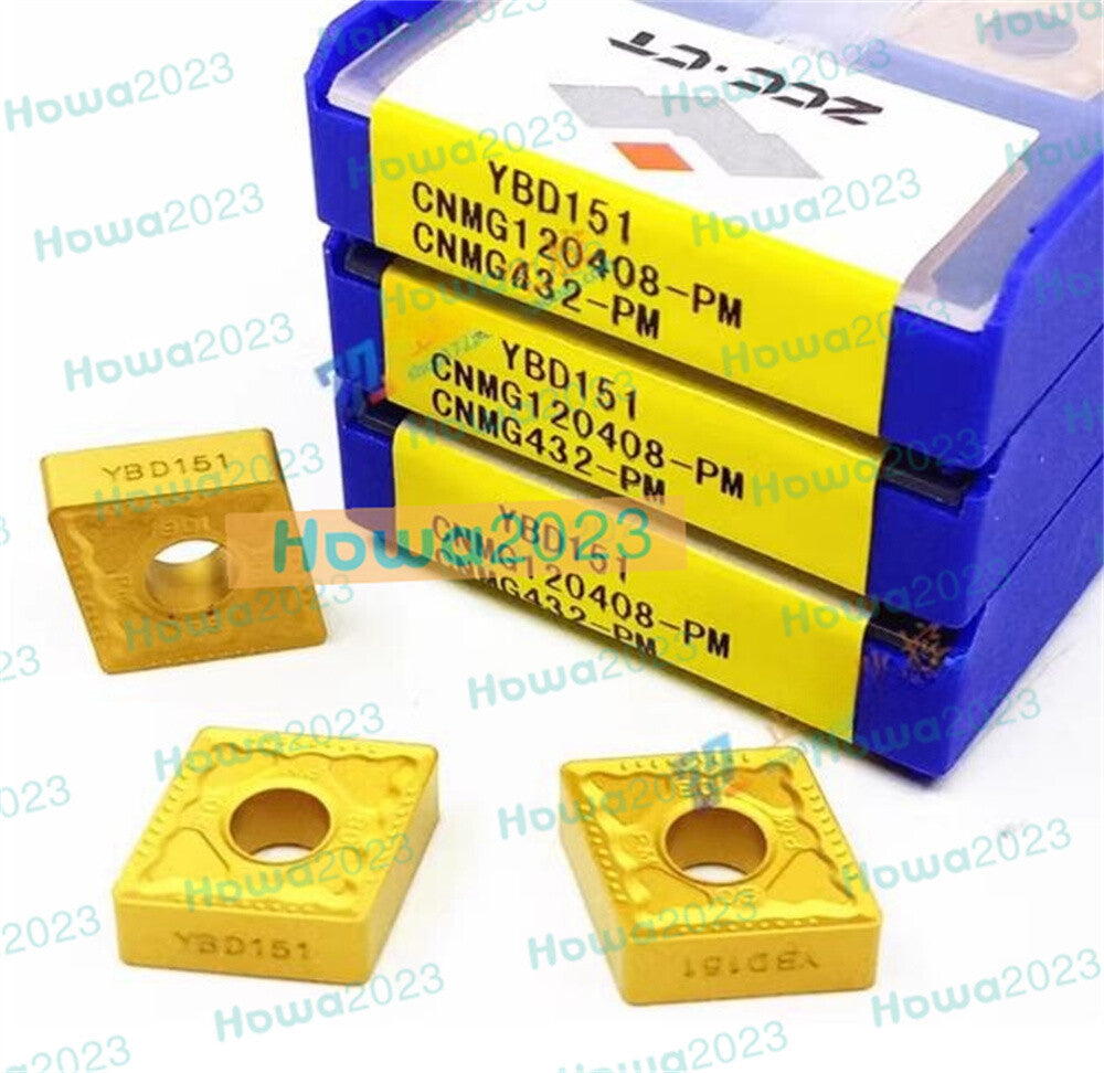 10Pcs/Box CNMG120408-PM YBD151 CNMG432-PM CNC Turning Blade Carbide Inserts