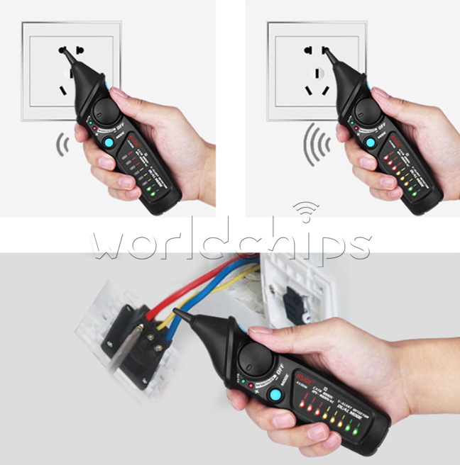 AVD06 AVD06X Non-Contact Voltage Detector Pencil Live/phase wire NCV Tester