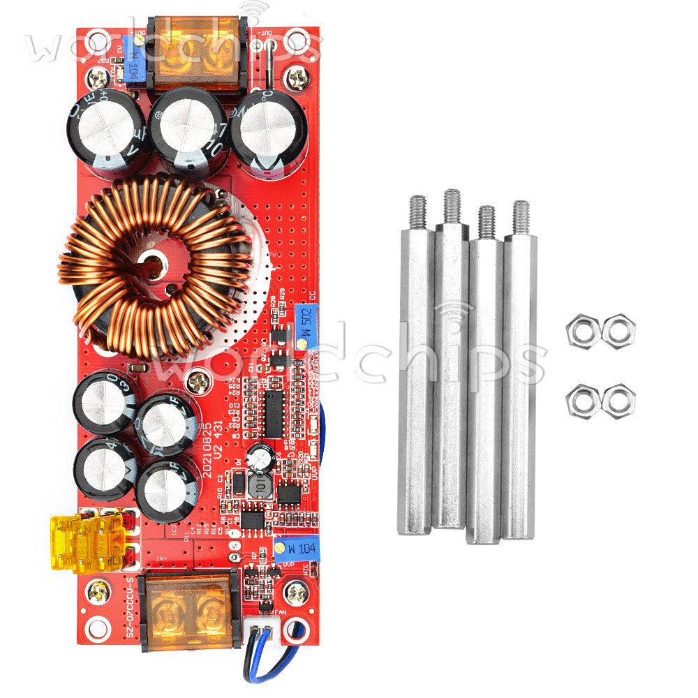 1800W 40A 10-60V to 12-90V  DC-DC Boost Converter Step Up Power Supply Module US
