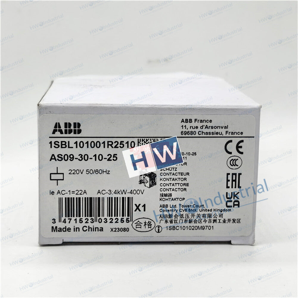 1/Piece AS09-30-10-25 AC220V  ABB AC Contactor
