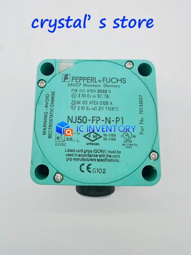 1PCS  Pepperl+ Fuchs NJ50-FP-N-P1 Block Inductive Proximity Sensor #P