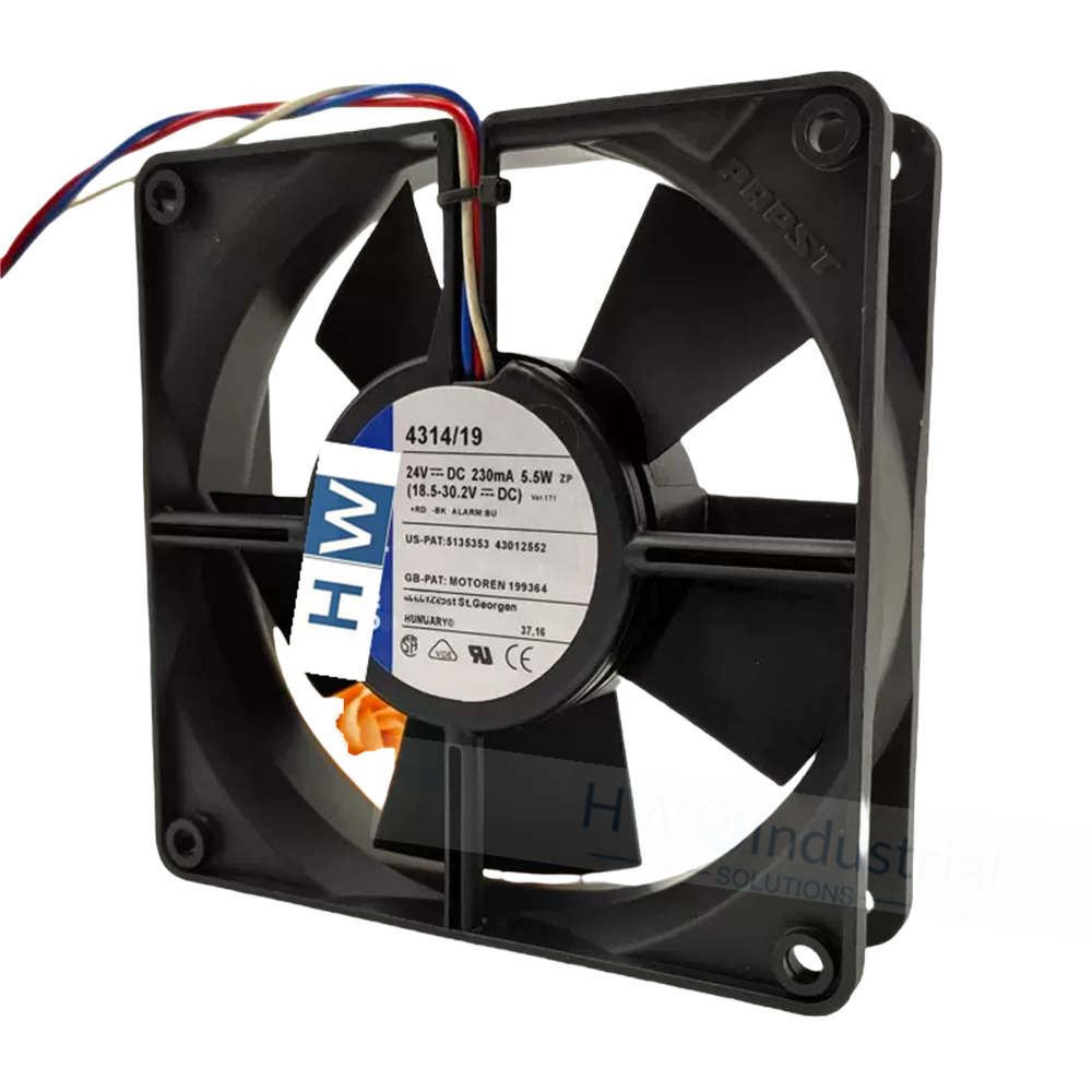 1/piece  4314/19 3-wire 24V 230mA 5.5W 12CM 12032 ABB Inverter Cooling Fan