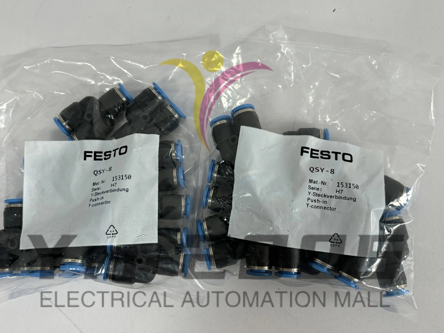 10pcs  Festo gas fittings QSY-8 153150 #P