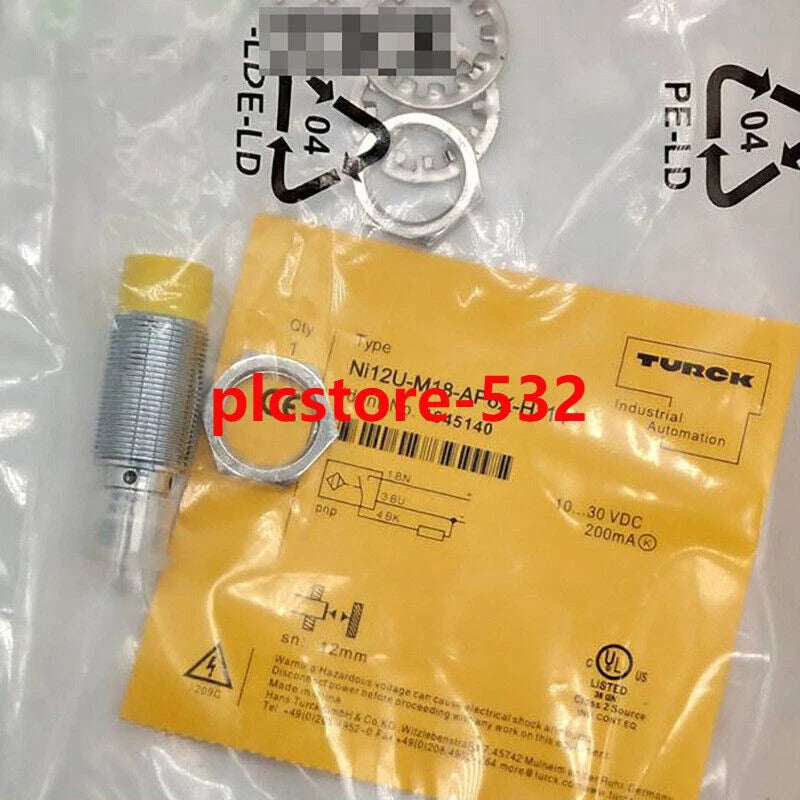 For Turck NI12U-M18-AP6X-H1141 Inductive Sensor M12 Proximity 200mA 12mm #P