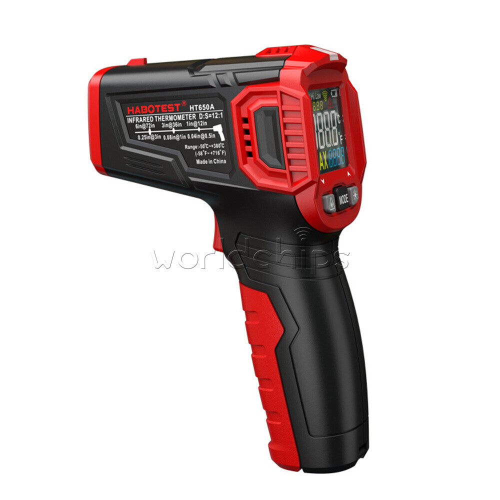 HT650 Laser Temperature Meter Non-contact Infrared Industrial Thermometer Tool