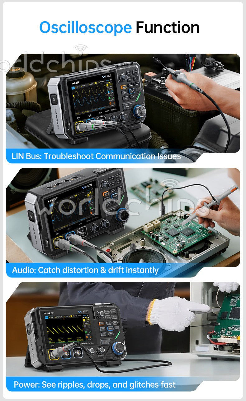 FNIRSI 2D15P Digital Multimeter Oscilloscope Signal Generator Duan Channel 100M