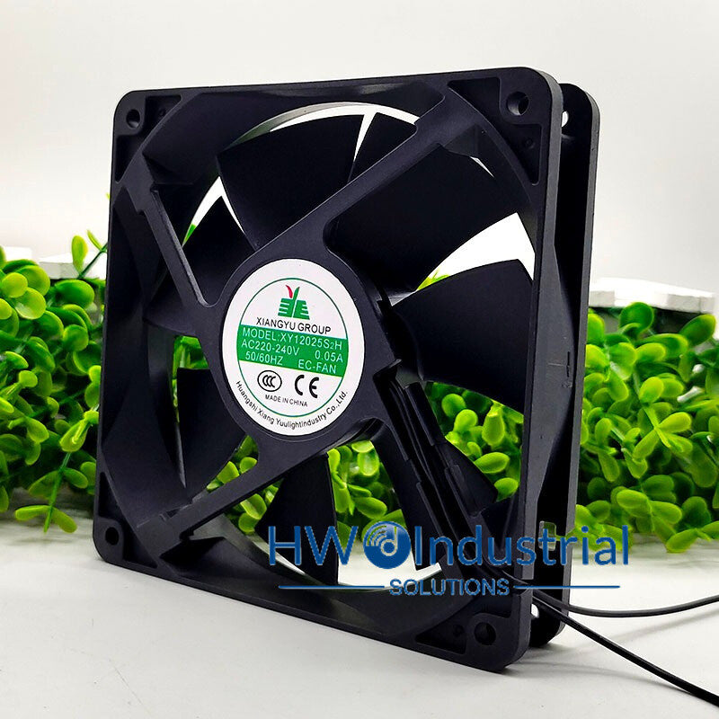 1PC XIANGYU GROUP XY12025S2H 220-240V 0.05A 2-wire Chassis Cooling Fan