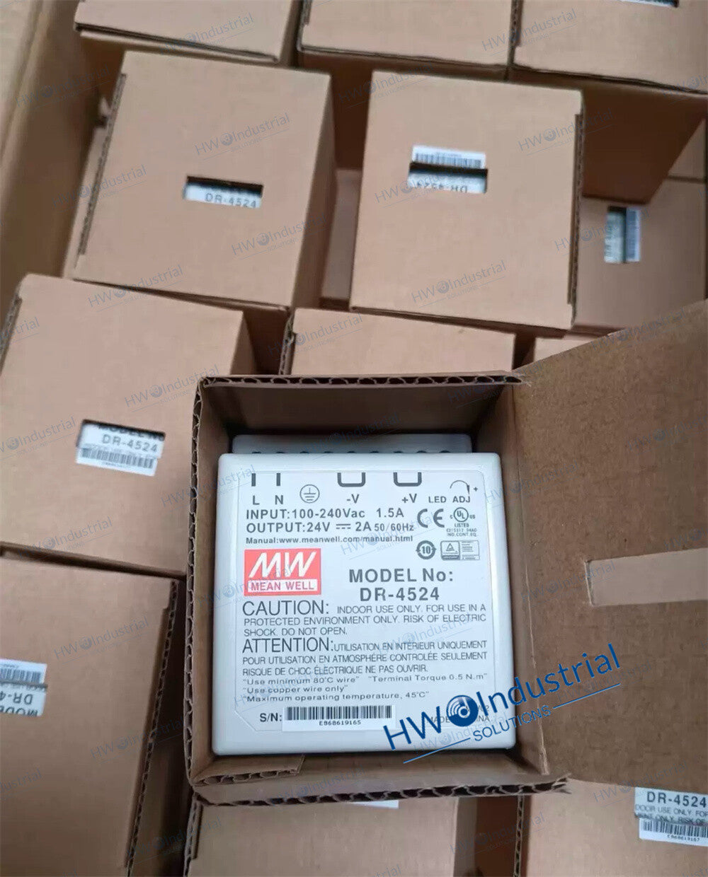 1/piece DR-4524 24V2A Rail Type MEAN WELL Switching Power Supply