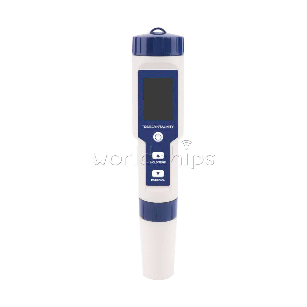5in1 TDS/EC/PH/Salinity/Temperature Meter Digital Water Quality Monitor Tool