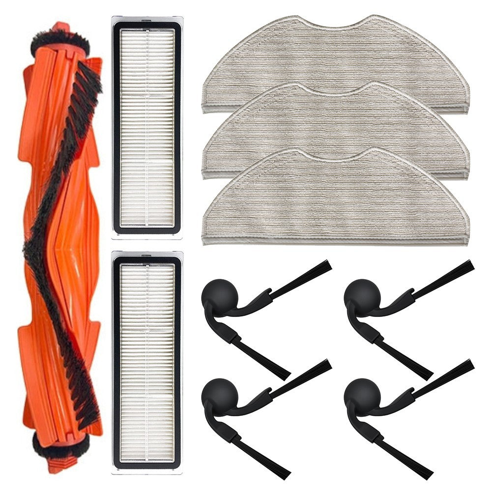 Robot Vacuum Accessories Set for Xiaomi S40 OV81 Main Brush Side Brushes