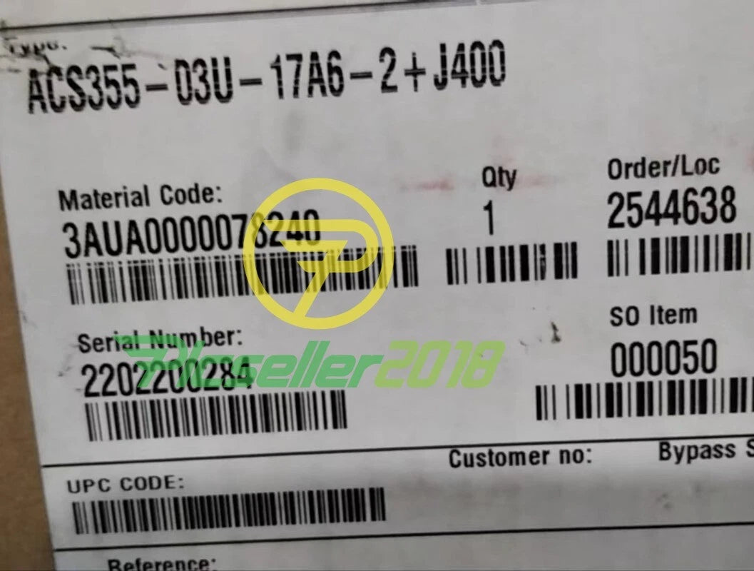 1 PC ACS355-03U-17A6-2+J400  ABB Frequency Converter Fast delivery